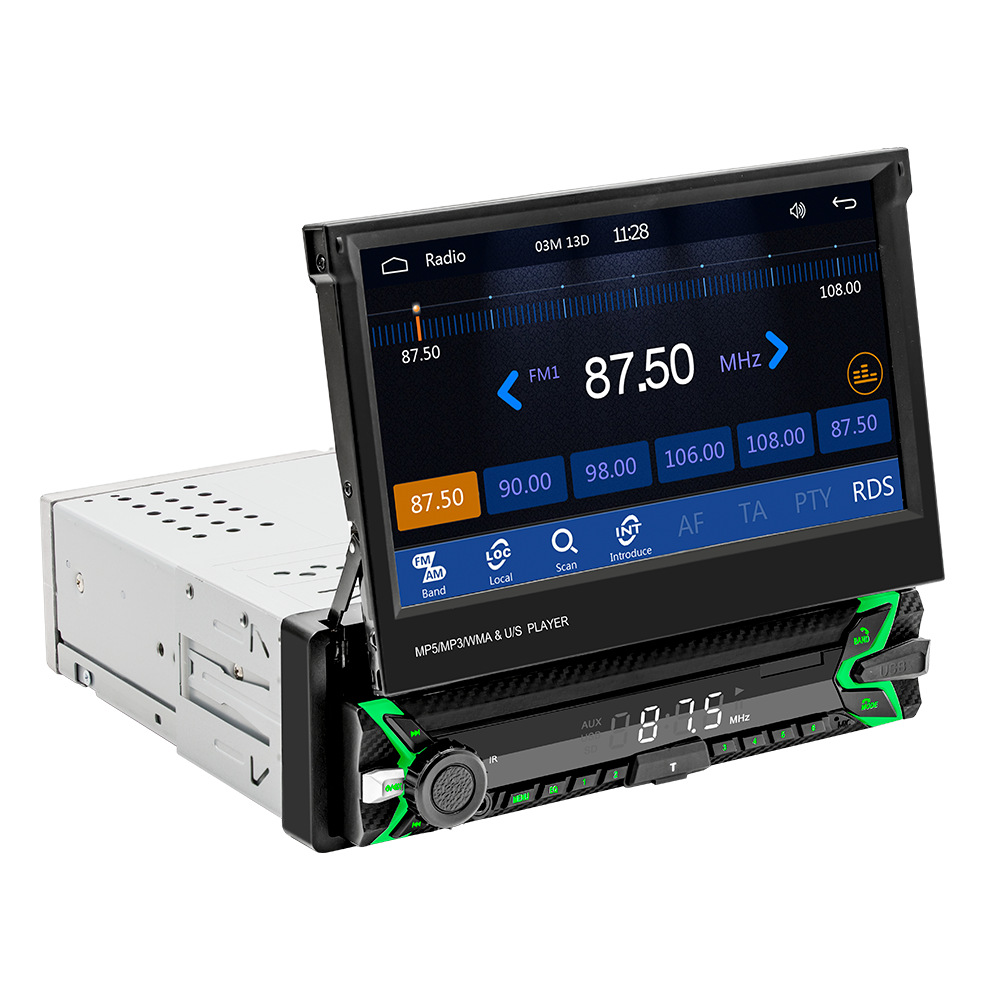 Nueva unidad de control central para automóvil con pantalla retráctil de 7 pulgadas, MP5, navegación, Carplay inalámbrico, conectividad Bluetooth y cámara de reversa. image 6