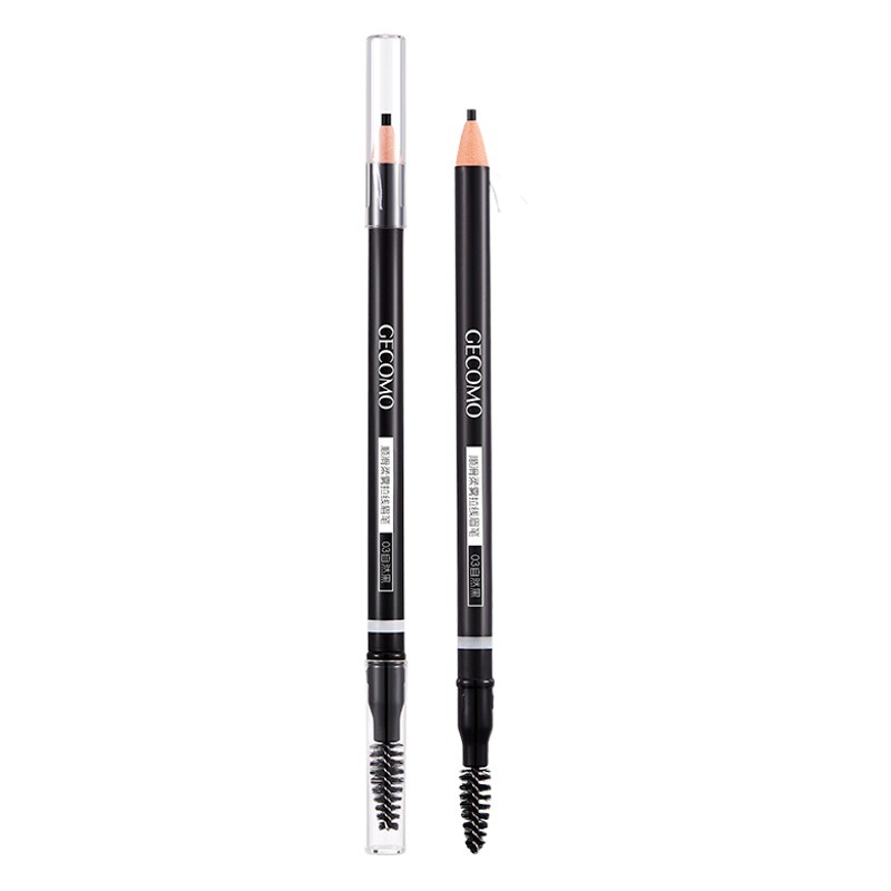GECOMO de doble cabeza dibujo lápiz de cejas suave niebla suave maquillaje impermeable color natural-Desarrollo mamá ceja maquillaje cosméticos