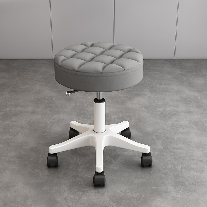 Internet celebridad simple peluquería salón de uñas silla redonda con ruedas taburete de belleza salón de belleza polea giratoria elevación redonda taburete