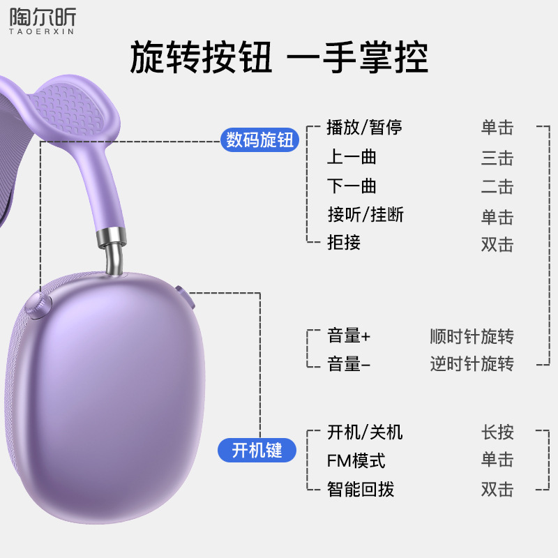 新品高质版P9 plus降噪头戴式华强北耳机无线蓝牙耳麦通用跨境|undefined