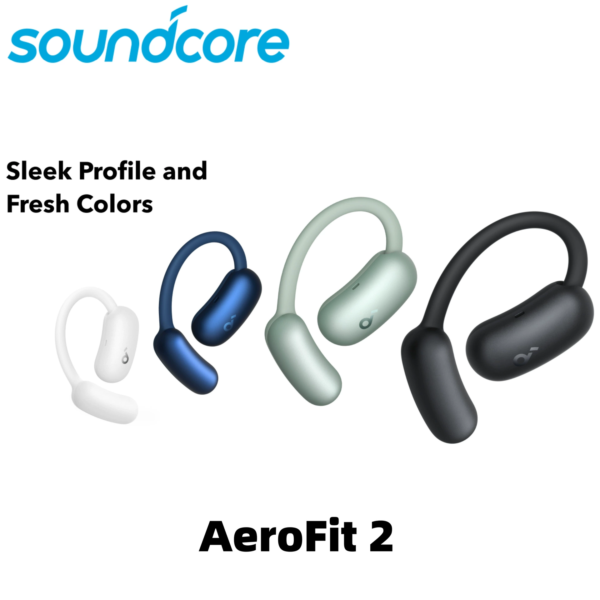 Anker Anker Sound Wide SoundCore AeroFit 2 Leap Line Wireless Bluetooth Headset Sport A3874
