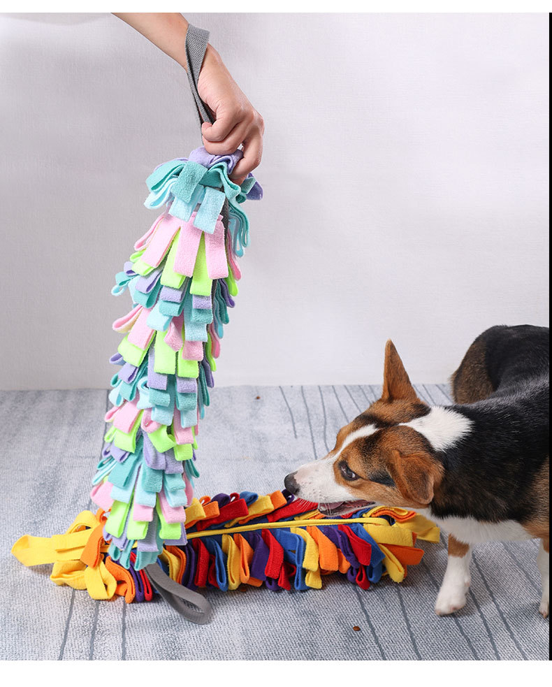 Tapete interativo para cães farejando, brinquedo em forma de bastão, esconderijo para comida, exercício educativo, simulação de mordida, para cães de pequeno a grande porte._voghion.com