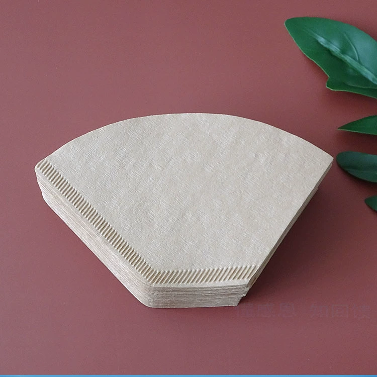 Fan -shaped coffee filter paper 100 U102 coffee filter paper dripping pot cone cones V60 hand -built cup cup coffee machine filter paper bag