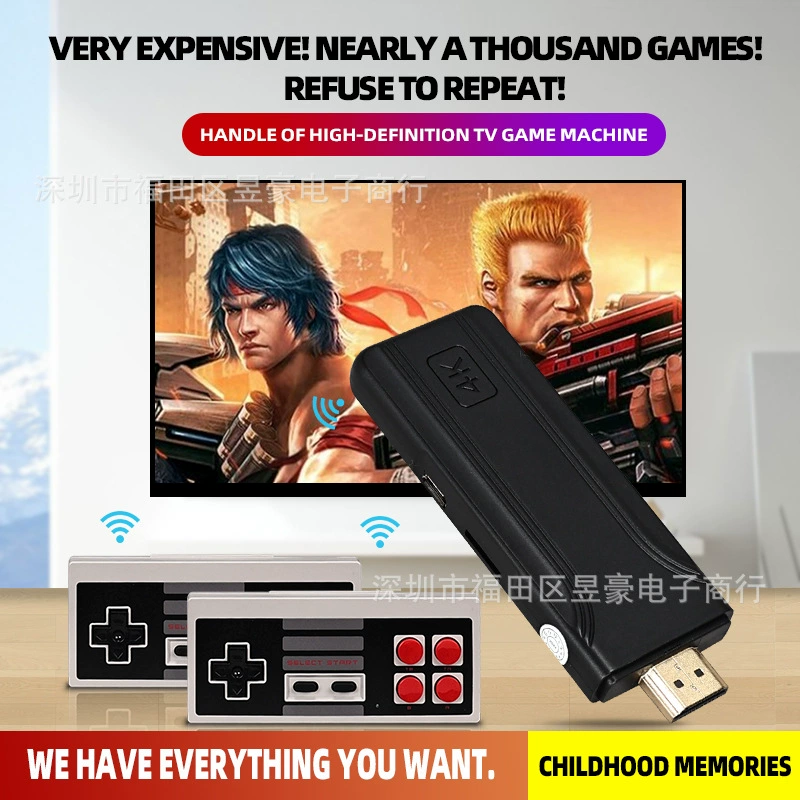 Новый U03 HD домашний телевизор игровая консоль HDMI беспроводной геймпад игровая консоль Встроенный 821 классическая игра