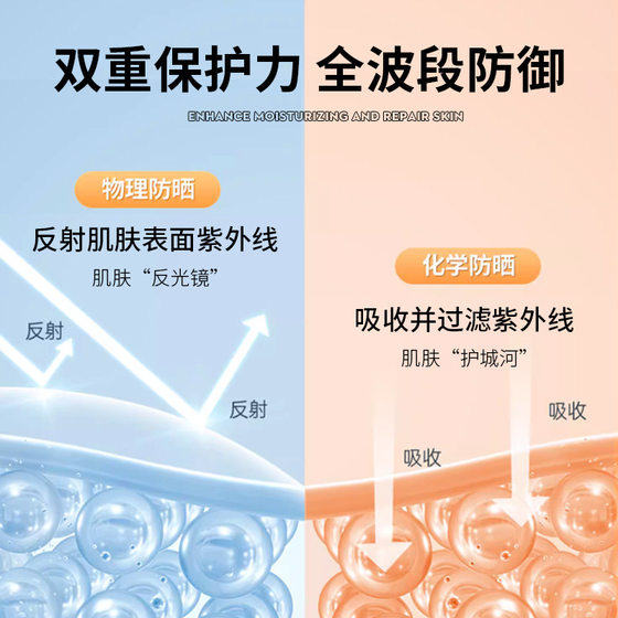 Sunscreen cream wholesale refreshing facial students military training body high UV protection small aperture sunscreen spray