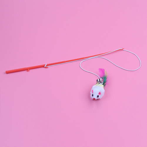 Fishing Rod Cat Funny Stick Cat and Mouse Funny Stick Pet Toy Telescopic Pet Supplies Cross-Border Amazon Best Selling
