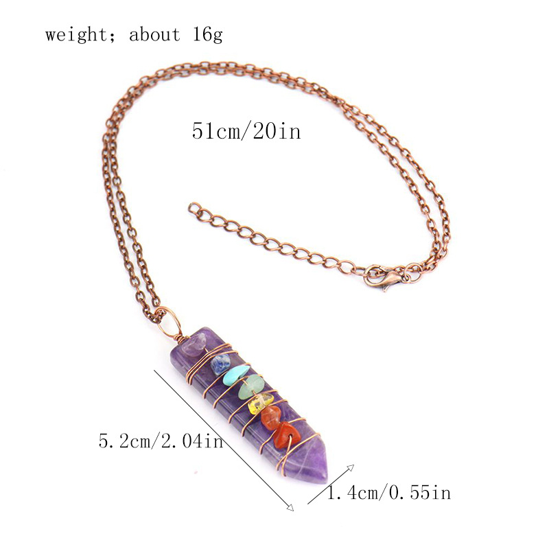 Fashion Geometric Agate Beaded Pendant Necklace 1 Piece