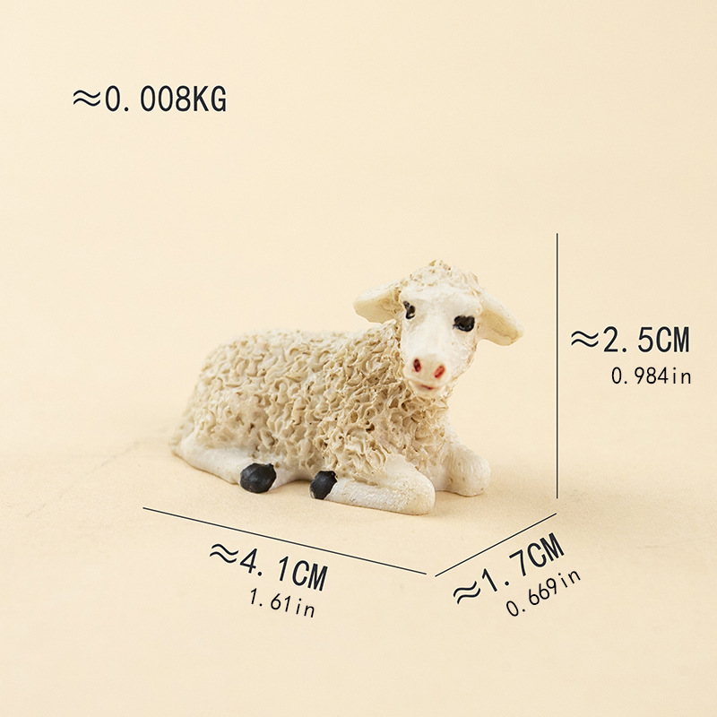 Artesanía de resina transfronteriza Creativa Natividad Grupo de pesebre Serie Estatuas 11 Decoraciones Regalos