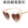 Fashionable sunglasses heart-shaped, metal hinge, glasses, new collection