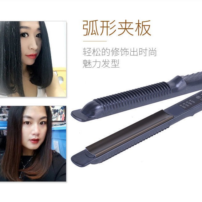 Nuevo estilo transfronterizo, férula estrecha, férula eléctrica pequeña especial para peluquería, almohadilla para planchar de maíz, enderezar la raíz del cabello, hebilla interna, flequillo de aire image 3