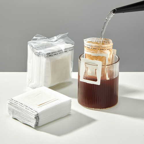 Hanging ear coffee filter paper portable drip-type hand-pour filter cup filter paper bag filter coffee powder filter bag 50 pieces
