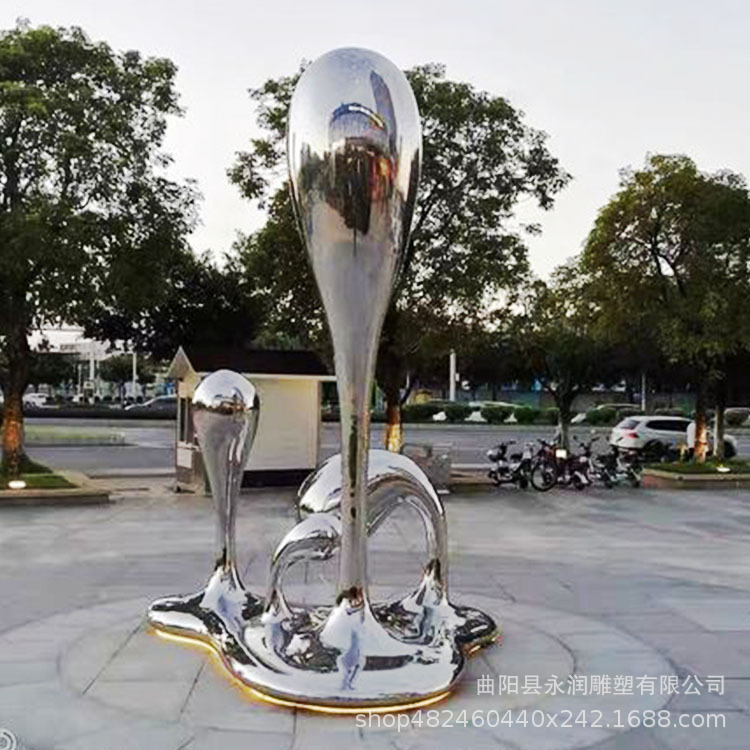 ステンレス鋼の中空照明風景彫刻アート装飾品中国の創造的な屋内と屋外の風景の大きなランドマーク彫刻|undefined