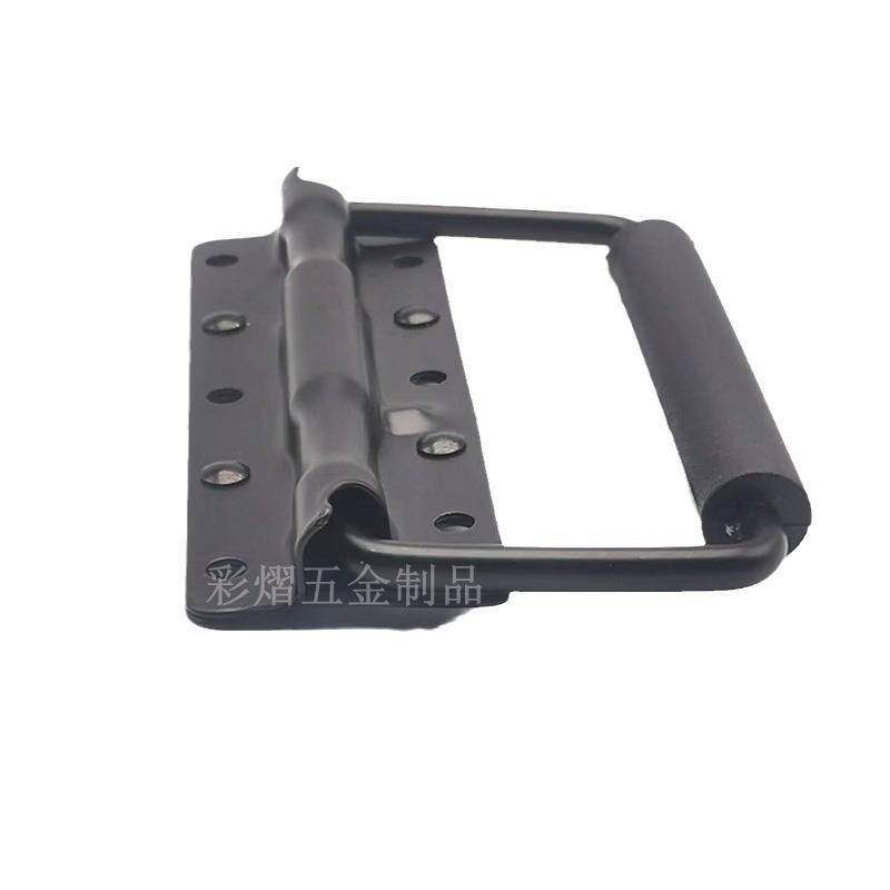 航空箱の部品の黒色の航空箱の蝶の鍵の取っ手のヒンジの角のカバンの取っ手は支えられます。