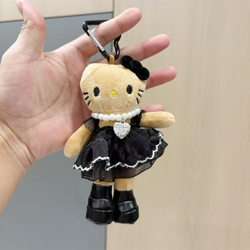 亚马逊长腿kitty毛绒玩偶挂件KT娃娃公仔挂饰情侣背包钥匙扣配饰|undefined
