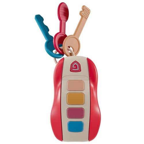 Cross-border children simulation car remote control car key toy with lights and music, early education simulation car key