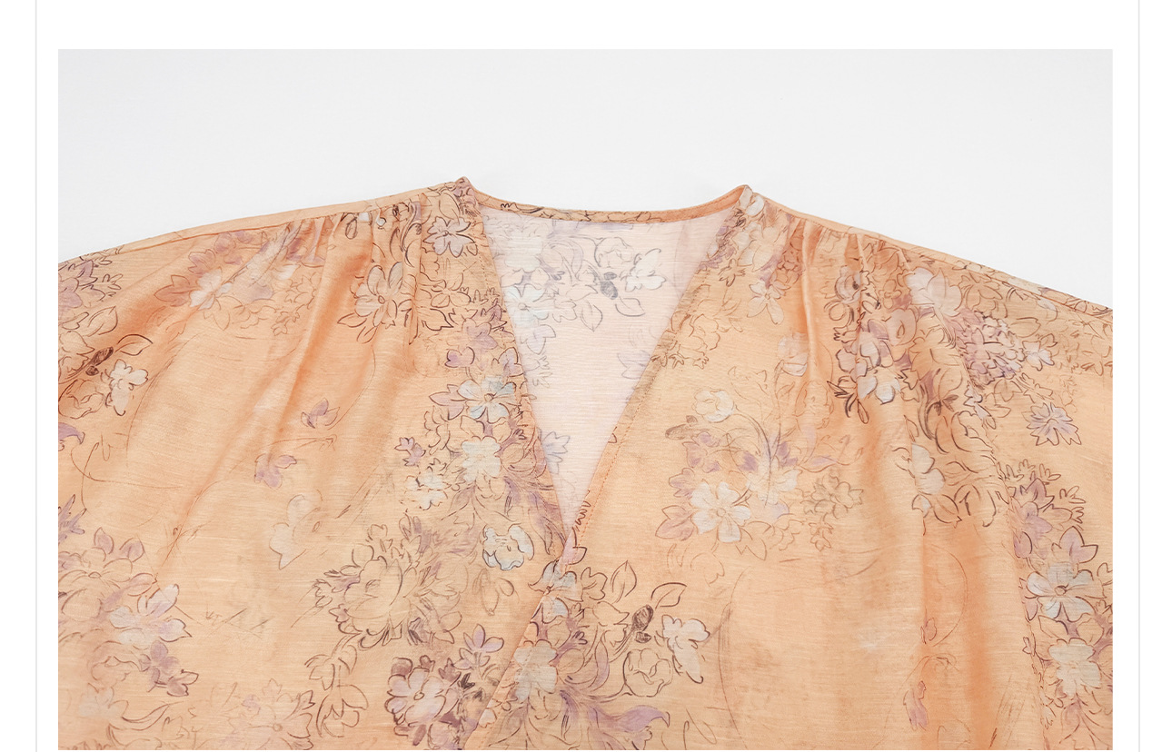 Bộ đồ bộ nữ phong cách Trung Hoa mới, áo rộng quần ống rộng họa tiết jacquard, form suông thoải mái — Trang chủ, bộ đồ, Quần dài chi tiết 14