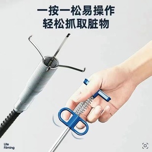 Four-claw sewer dredge artifact wire belt grappling hook pipe cleaner bent garbage hair dredge wholesale