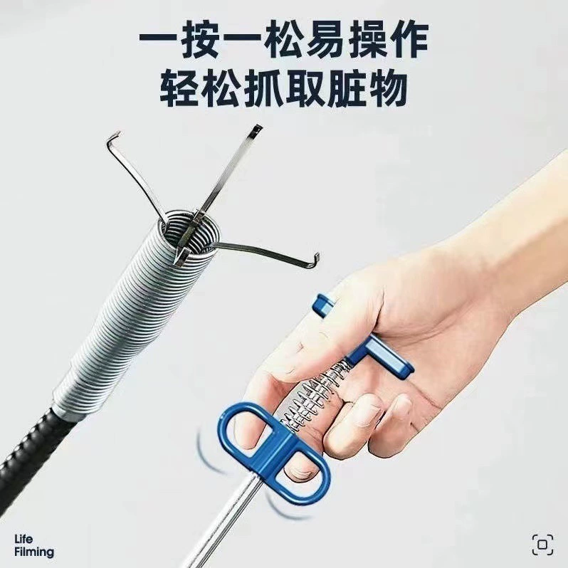 Четыре когтя канализационная земснаряд артефакт проволочная лента захват крюк очиститель труб изогнутый мусор земснаряд для волос оптом