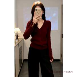 爆款穿搭休闲显瘦长袖毛衣2026秋冬季新款慵懒风女时尚气质针织衫