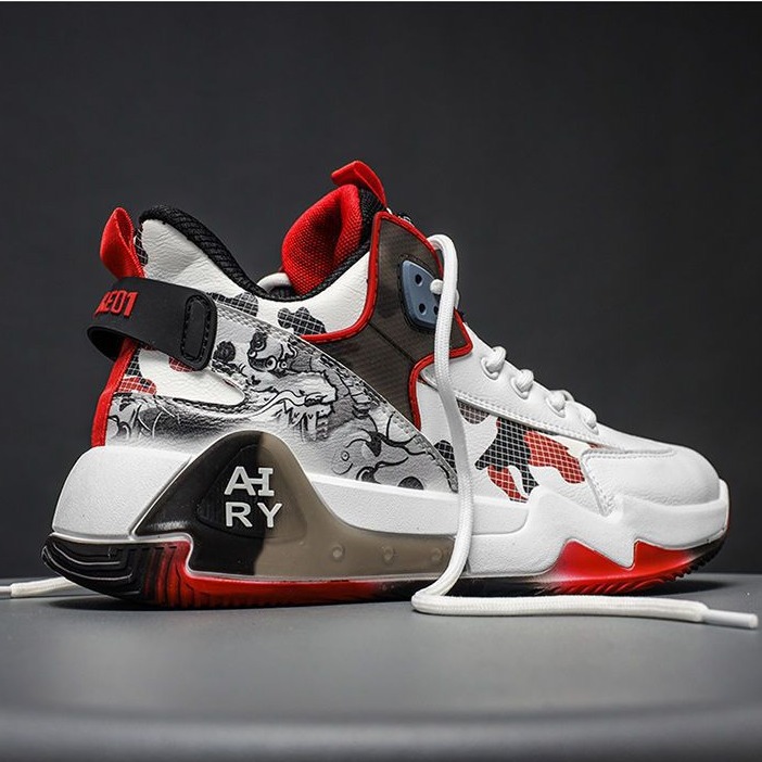 Men's basketball shoes 2024 spring cross-border new foreign trade lace-up fashion running shoes sports shoes casual men's shoes