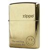 ZIPPO windproof kerosene lighter 204b brass carving etching smiley face happy moment