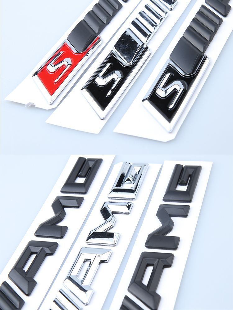 Mercedes-Benz AMG C-Class E-Class S-Class rear emblem CLA GLA GLC GLE modified car sticker lettering trunk lid badge