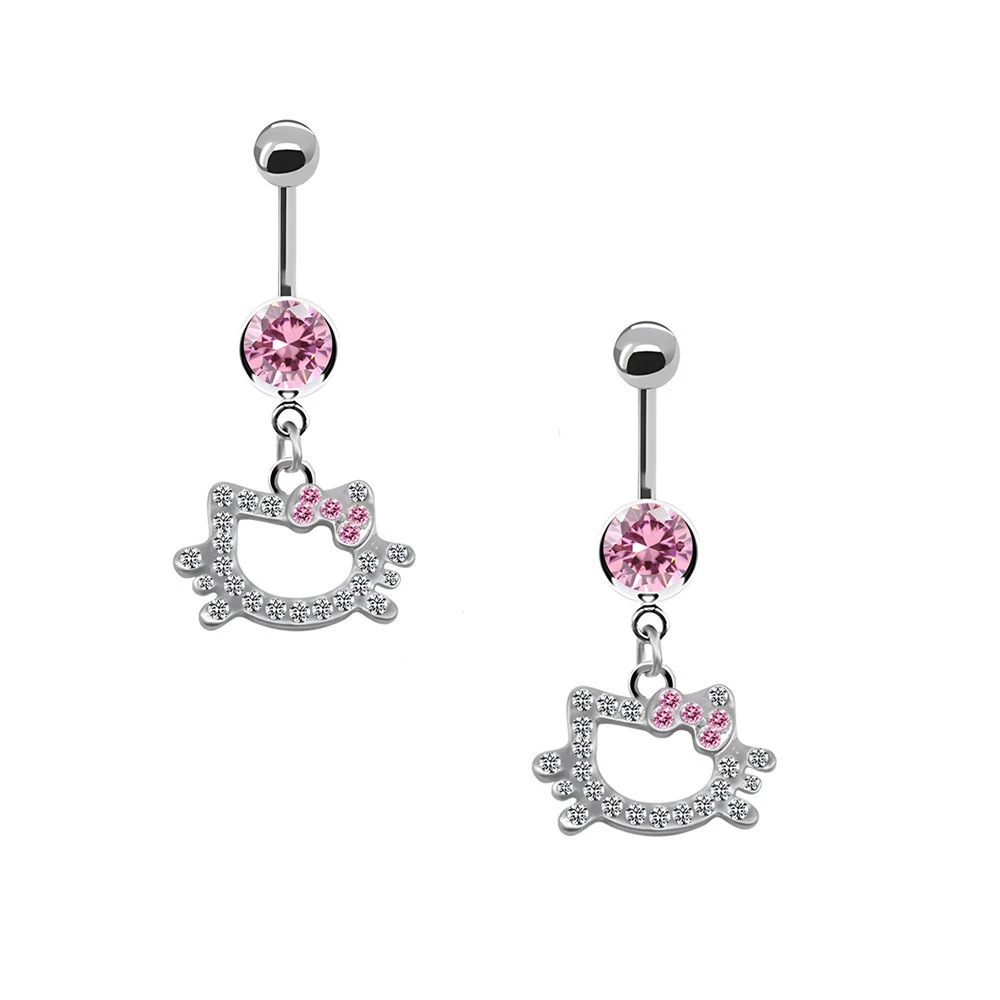 Diamond belly button piercing, wholesale, Amazon
