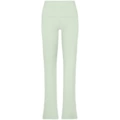 Mint green/folding bootcut trousers