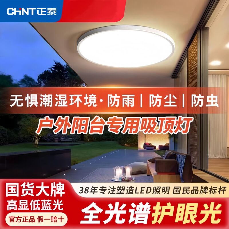 Zhengtai Outdoor Ceiling Light for Eaves, Courtyard, Outdoor and Indoor Use, Rural Self-Built Homes, Foyer, Balcony, Three-Proof Ceiling Light Zhengtai Outdoor Ceiling Light for Eaves, Courtyard, Outdoor and Indoor Use, Rural Self-Built Homes, Foyer, Balcony, Three-Proof Ceiling Light