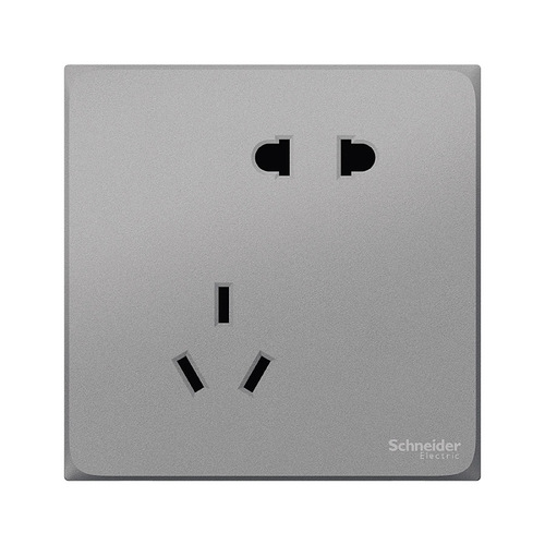 Haocheng series gray switch socket power supply with one open five-hole socket with dual USB home multi-control panel 16
