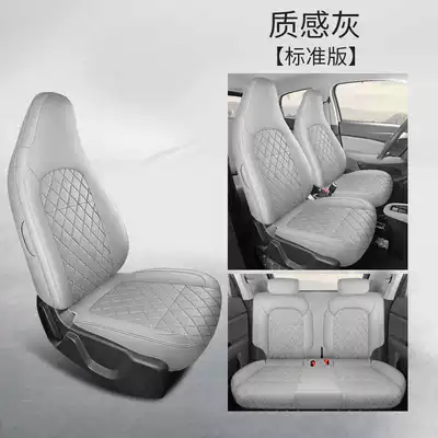 Interior Modified Seat Cover, Modelə uyğun (Original) oturacaq örtükləri - texture-gray-standard-edition-leapmoon-t03-special-four-seater-full-surround