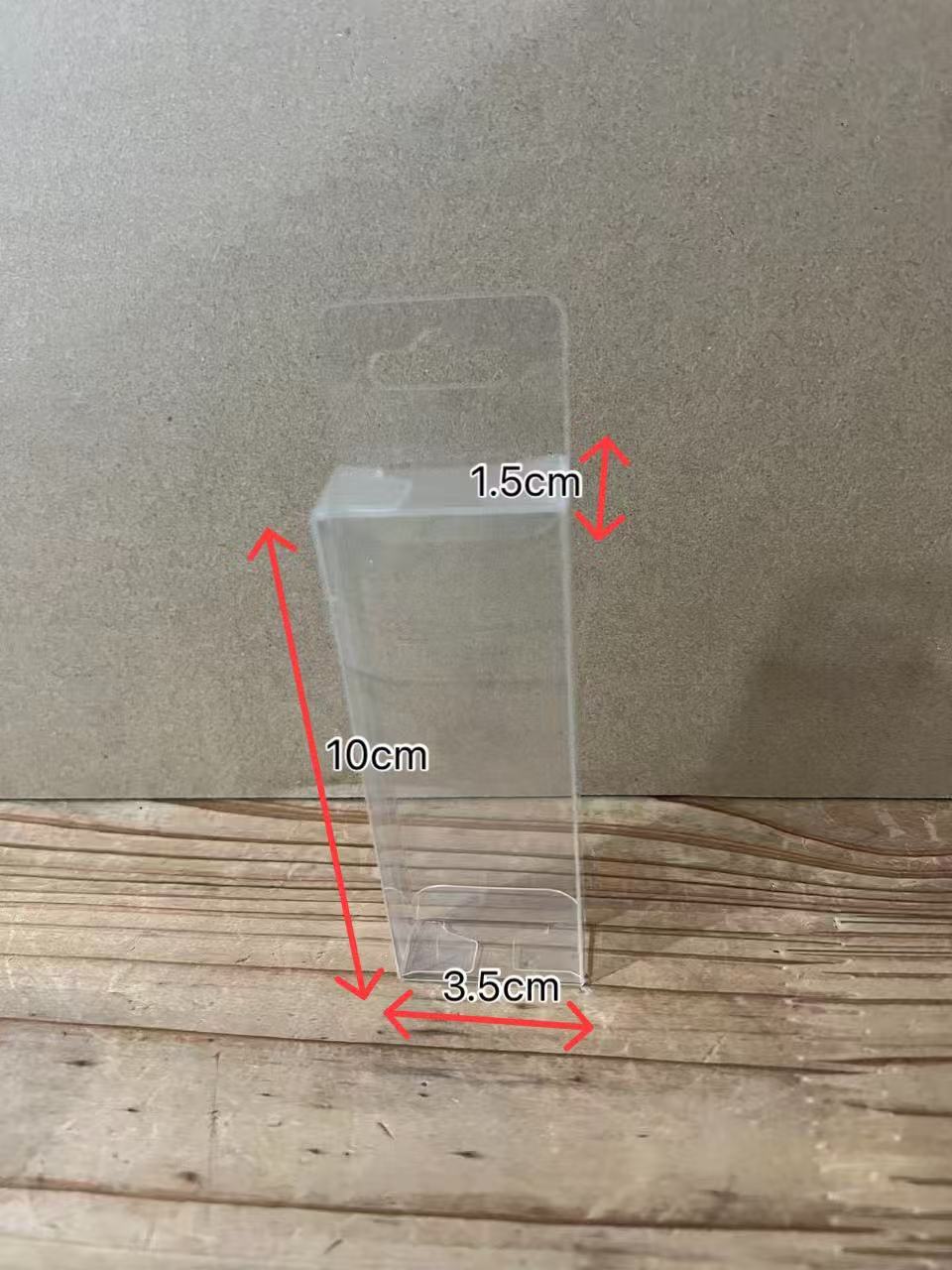 Nueva caja de embalaje transparente con gancho de pvc, exquisito frigorífico, hardware, aparejos de pesca, papelería, caja de exhibición de protección de alta transparencia