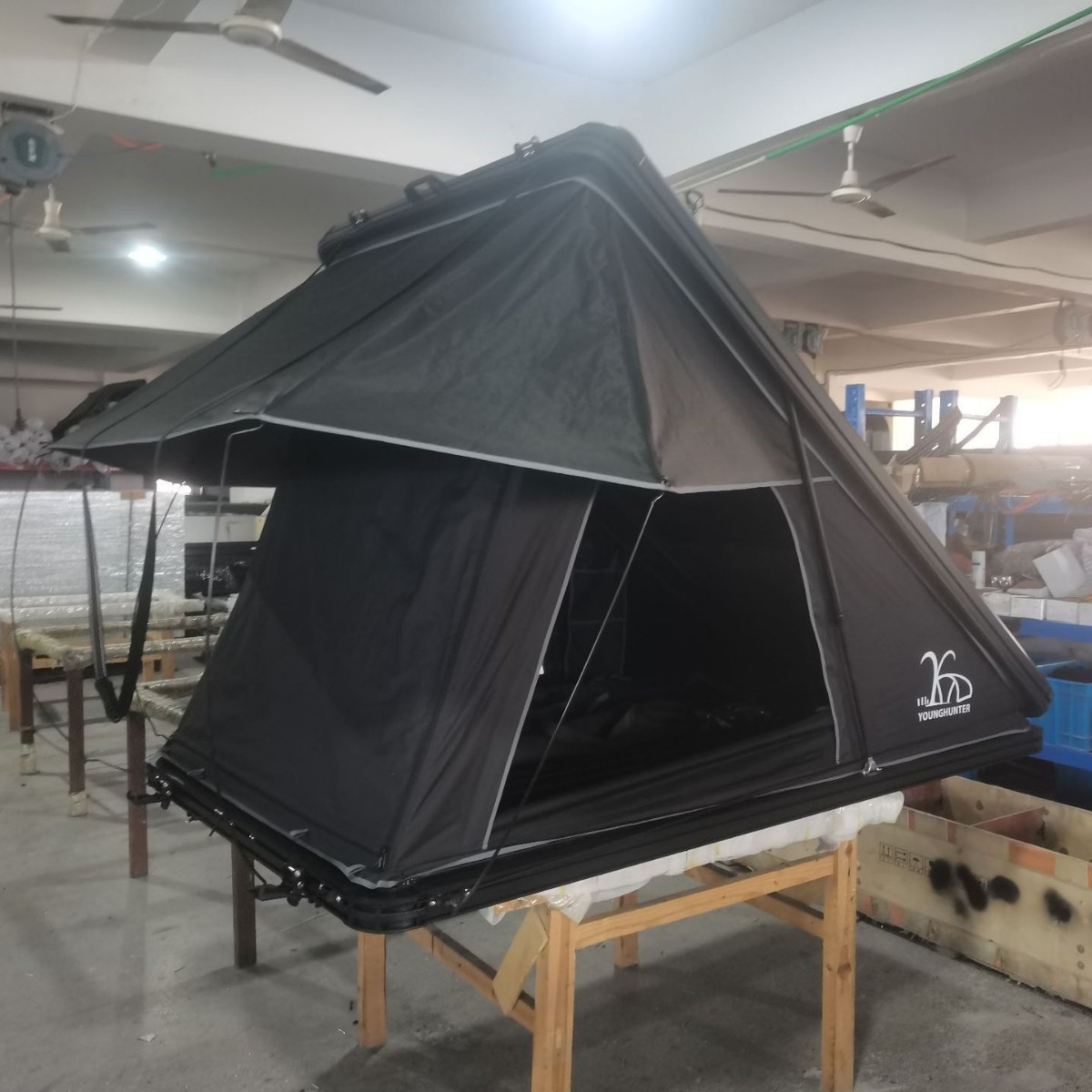 Aleación de aluminio techo duro de cinco lados carpa de techo libre de construcción de coche todoterreno de velocidad 4WD carpa de coche al aire libre