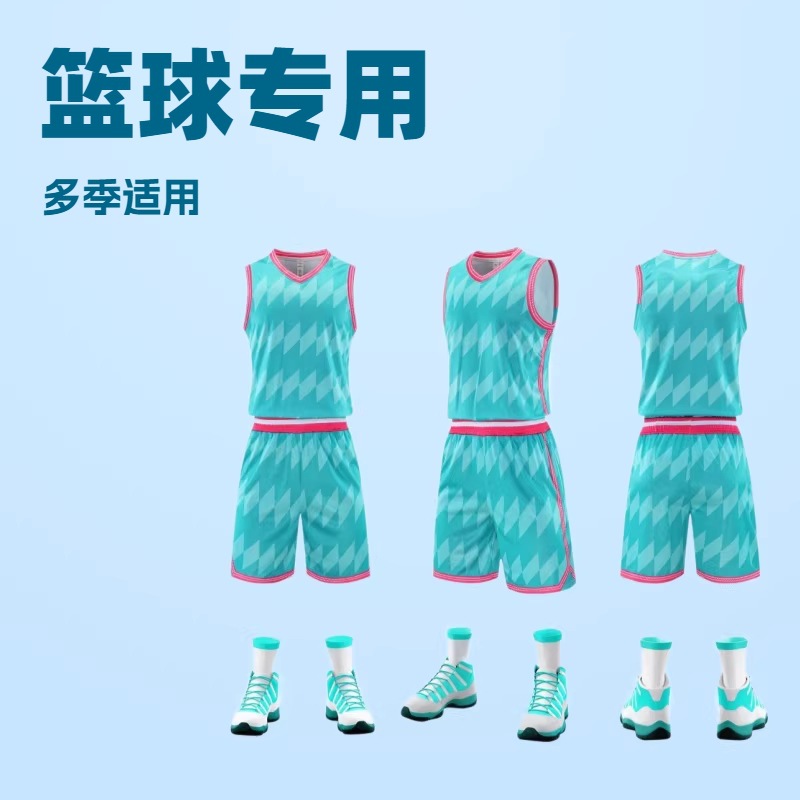 Summer Quick-Drying Vest Top Shorts American-Style Sports Breathable Competition Training Uniform Printable Basketball Uniform Set