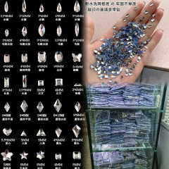 1440顆美甲耐水洗不掉底平底異形鑽超閃迷你網格底小號指甲鑽批發