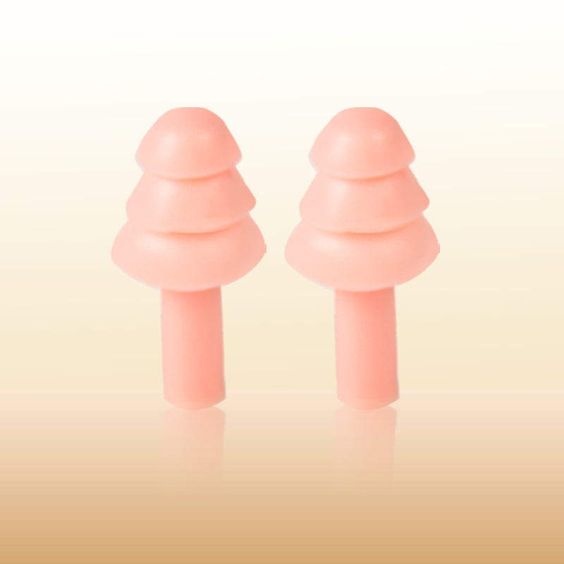 Pink pair of earplugs (packed in bags)