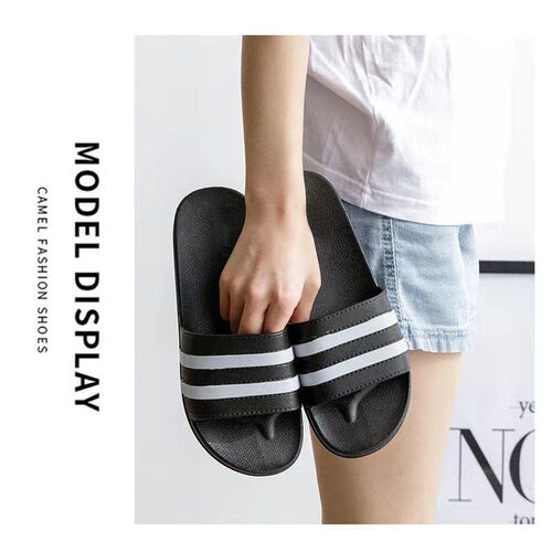 Men's summer fashion slippers, non-slip indoor couples' slippers for home, Korean style slippers for women, one-word men's and women's slippers, summer