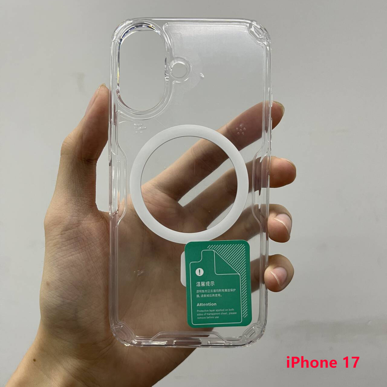 Ốp lưng trong suốt Nillkin cho iPhone 17 Pro Max có từ tính MagSafe — Apple IPHONE17 màu trắng, Apple IPHONE AIR màu trắng, Apple IPHONE17 PRO màu trắng, Apple IPHONE17 PRO MAX màu trắng