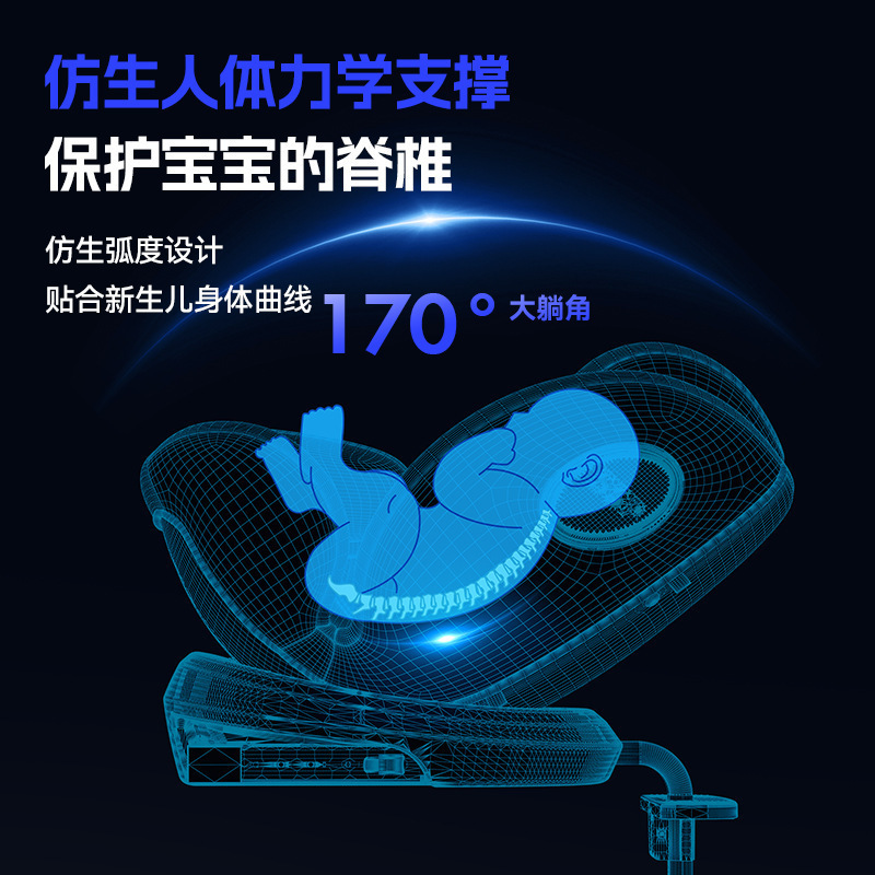 儿童安全座椅汽车用宝宝0-12岁车载360度旋转简易座椅婴儿通用款|undefined