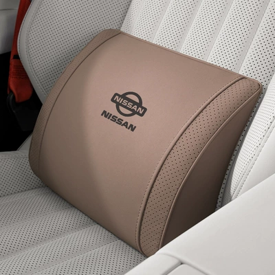 Headrest Pillows, Back Cushions, Car Interior - small-k-velvet-chestnut-brown-nissan-lumbar-support-1-piece