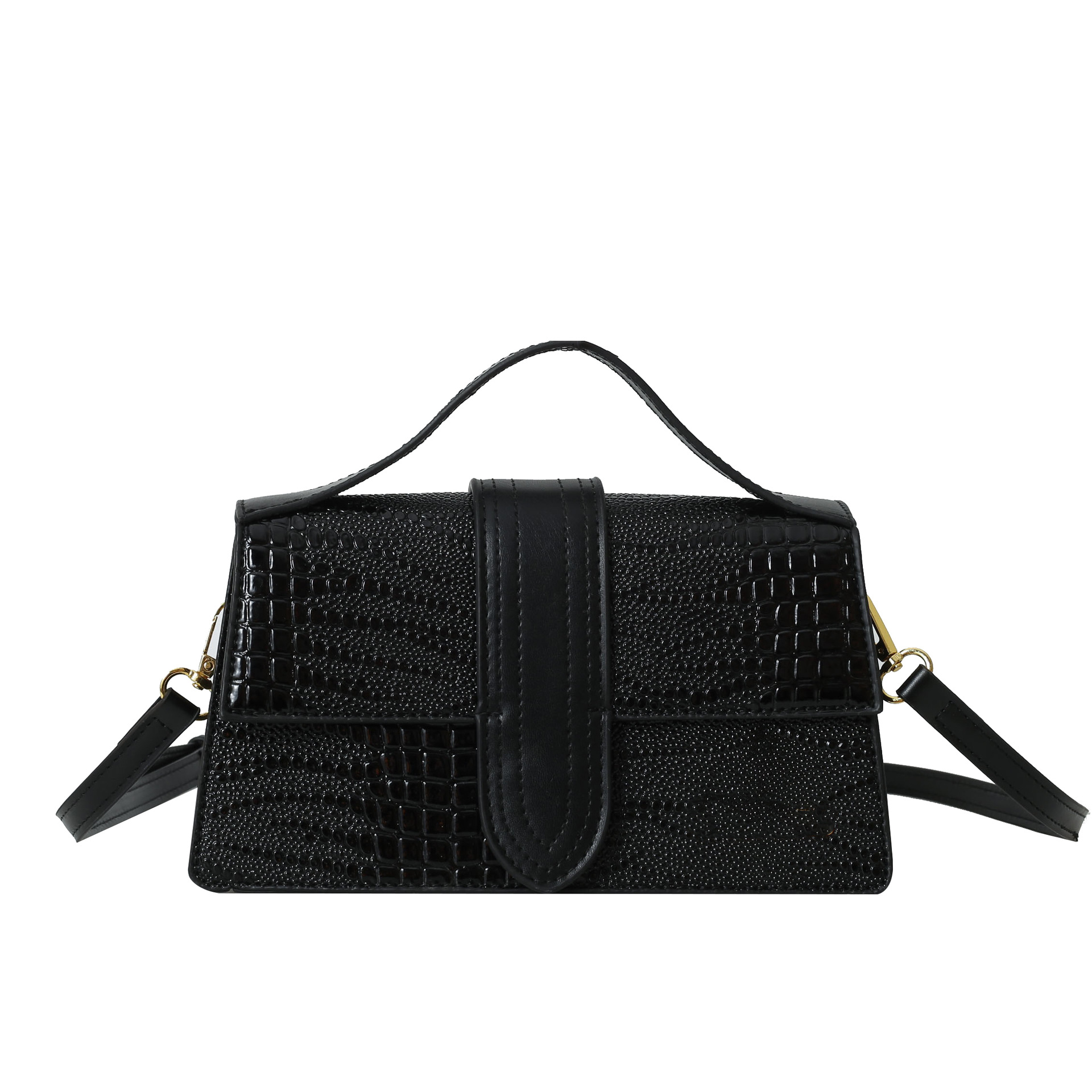 Bolsos transfronterizos para mujer 2025 nuevo bolso de mano con patrón de cocodrilo de alta calidad bolso de mensajero de hombro de viaje de todo fósforo de moda