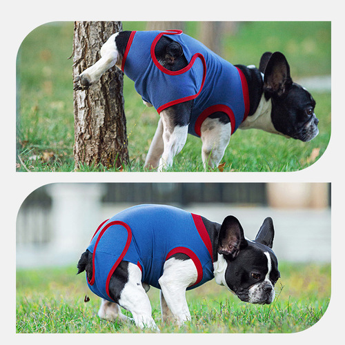Pet recovery clothes, dog post-surgery clothes, recovery back Velcro sterilization clothes, cross-border pet clothing factory