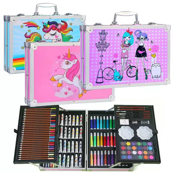 Double-Layer Gift Box Children's Day Gift Painting Set Painting Tools Brush Gift Box for Art Use