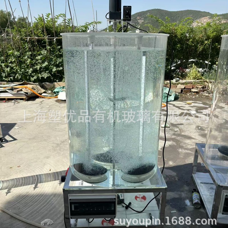 直径600 700mm卵囊藻培藻桶 有机玻璃小球藻培藻桶扩培器 配光源