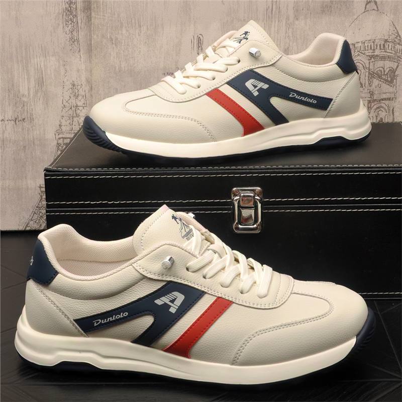 Men's Lightweight Flat Comfortable Driving Shoes Genuine Leather Breathable Slip-On Casual Versatile Fashion Loafers