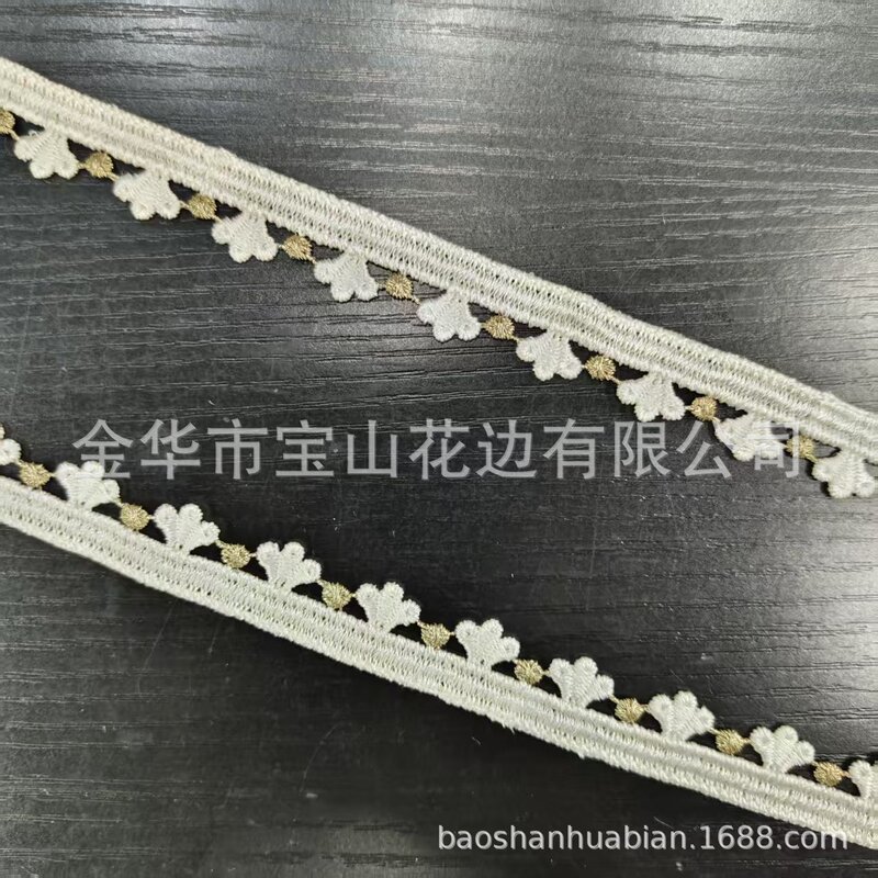 In-Stock Hot-Selling Direct Supply Clover Crown Gold Thread Water-Soluble Lace Curtain Accessories