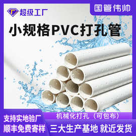 小规格PVC打孔管多种规格可定制农业排水灌溉管机械化打孔管