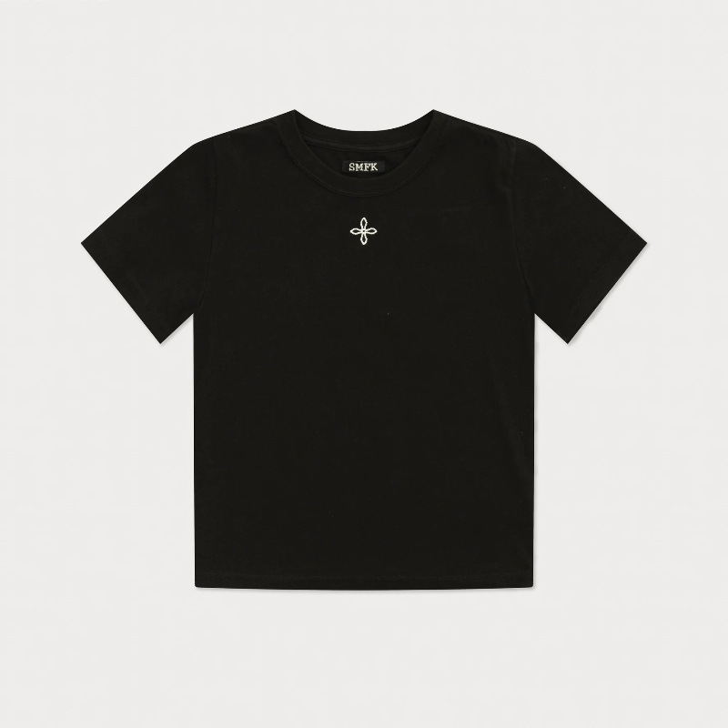 SMFK Classic Cross Chain Slim Sports Tee Four-color Cotton…