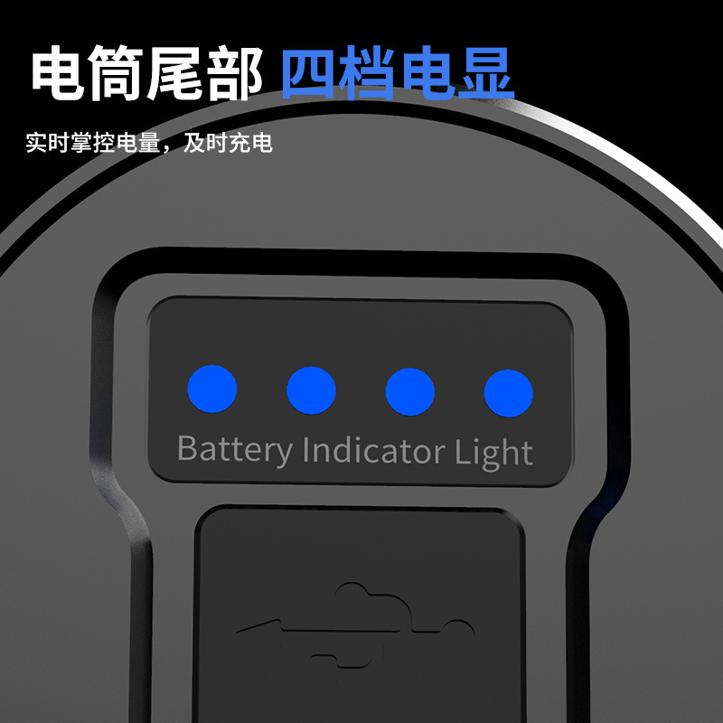 Fábrica en stock linterna aleación de aluminio blanco láser telescópico enfoque linterna cueva exploración equitación camping iluminación linterna