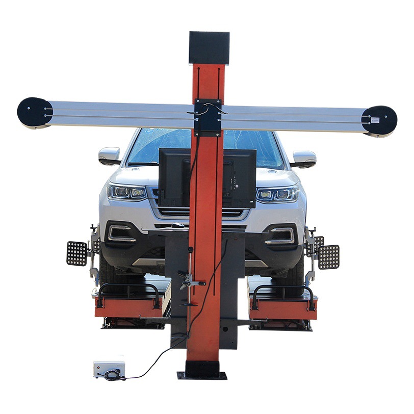 Coche 3D equipo de localización de cuatro ruedas conjunto completo de almacenamiento de tierra tijera grande máquina de elevación de cuatro columnas venta directa de fábrica coincidencia completa